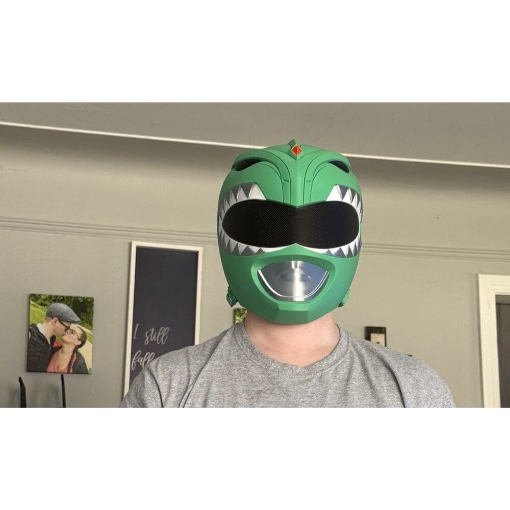 Mighty Morphing Power Rangers Green Ranger Cosplay Wearable Helmet OSFA USA made